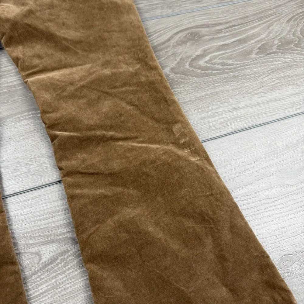 Free People Women's Corduroy‎ Pull On Flare Bottom Pants Brown Size Small